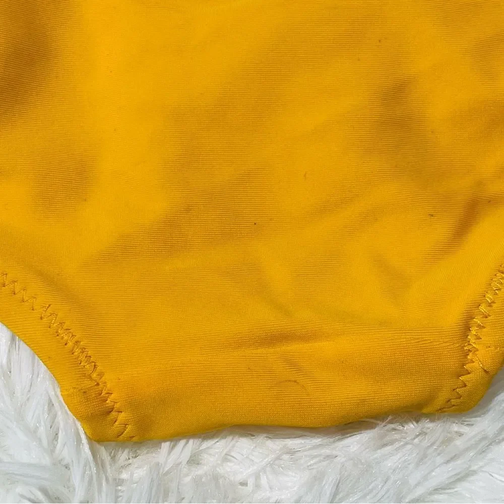 Old Navy Hipster Low Rise Bikini Bottom M Mustard‎ Yellow